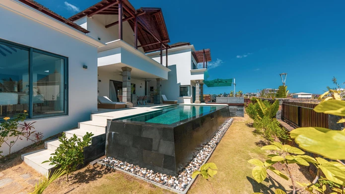 Elegant 4-Bedroom Villa with Heated Pool, Gym, and Office