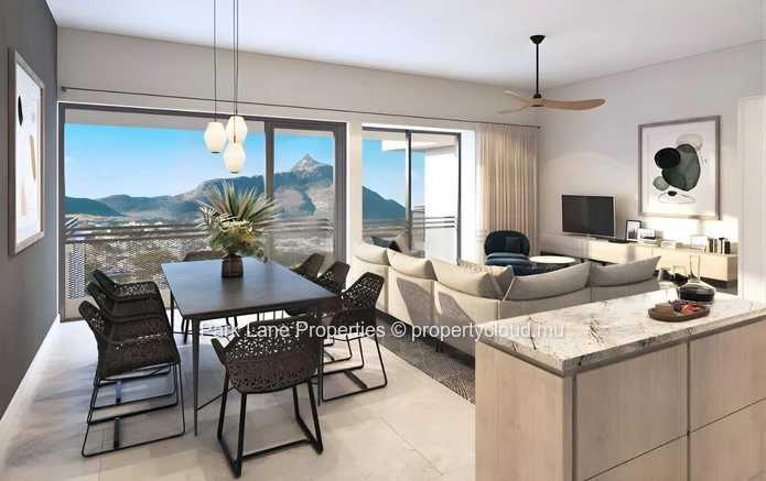 Stylish Two-Bedroom Apartment with Mountain Views