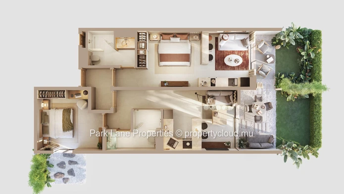 A Private 2-Bedroom Apartment Defined by Elegance and Exclusivity